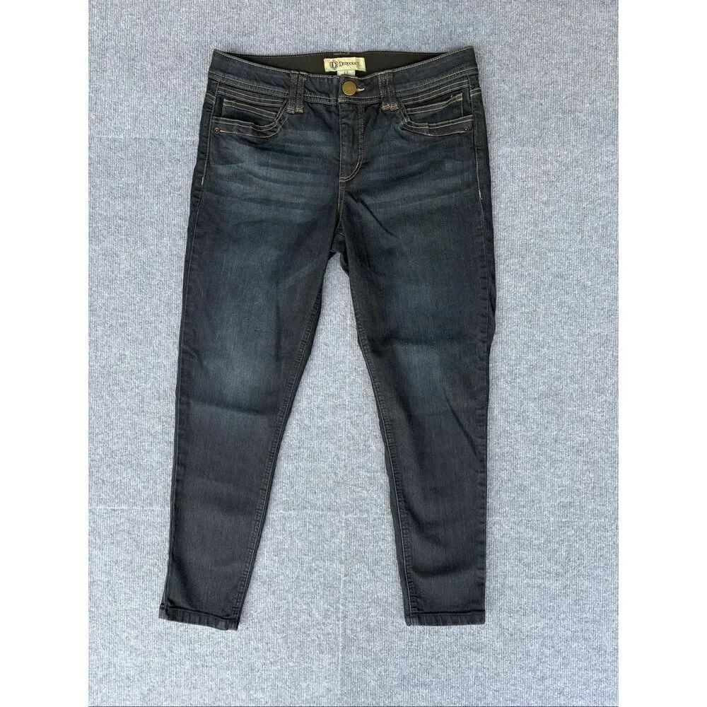 Democracy Ab Technology Jeans Women’s Size 12 Dark Wash Skinny Mid Rise Stretch